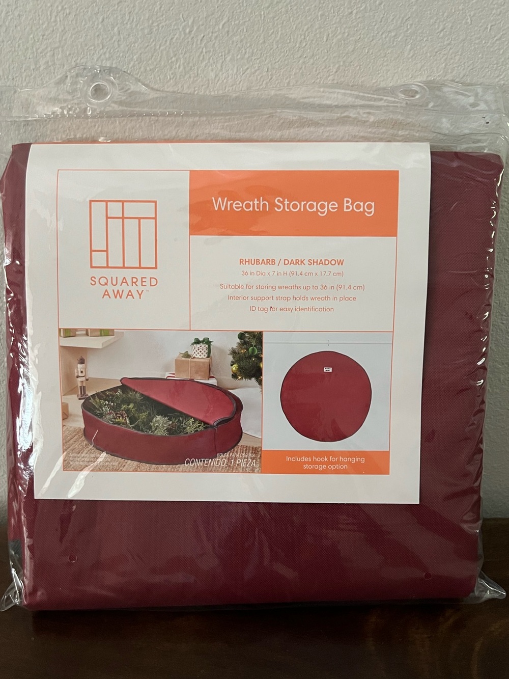 NIB Wreath Storage Bag - 36”
